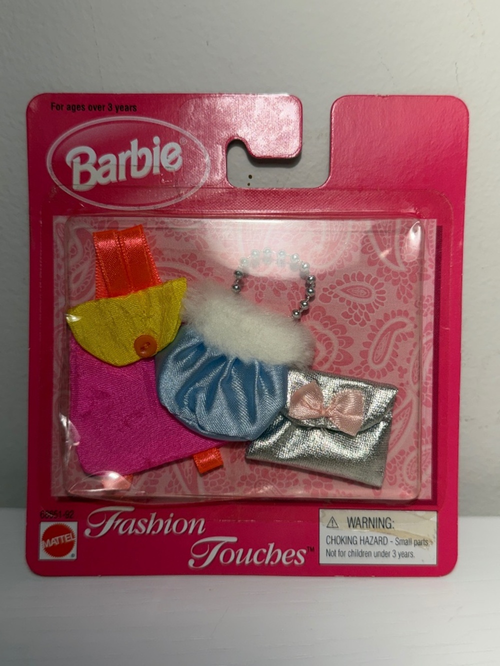 Vintage 1998 Mattel Barbie Fashion Touches Purses Backpack Accessory Set New Box